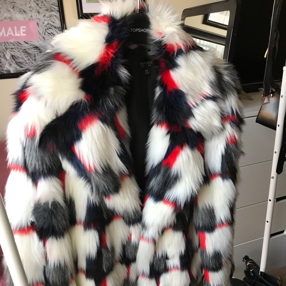 TopShop Faux Fur Coat